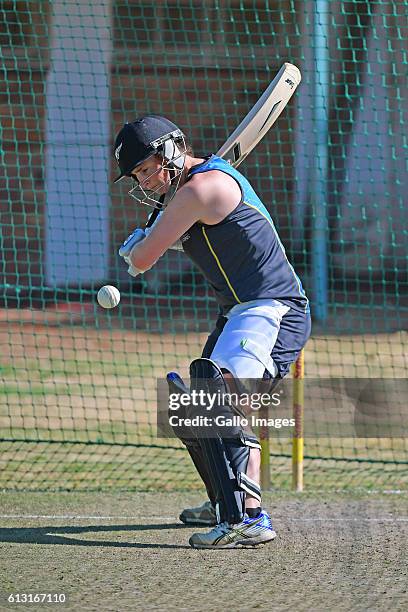 Katey Martin of New Zealand during the New Zealand womens training session at the Diamond Oval on October 07, 2016 in Kimberley, South Africa.