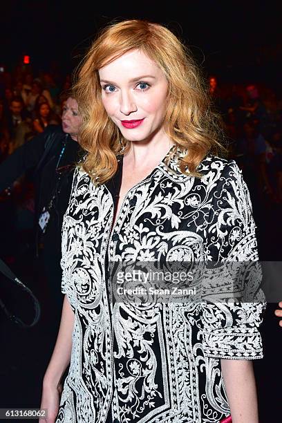 Christina Hendricks attends Naeem Khan - Front Row - September 2016 - New York Fashion Week: The Shows at The Arc, Skylight at Moynihan Station on...