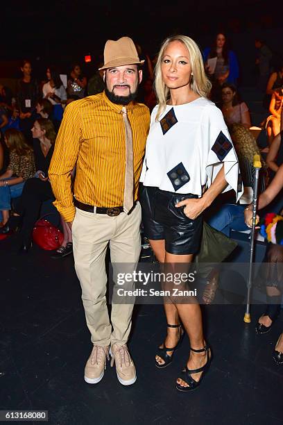 Phillip Bloch and Indira Cesarine attend Naeem Khan - Front Row - September 2016 - New York Fashion Week: The Shows at The Arc, Skylight at Moynihan...