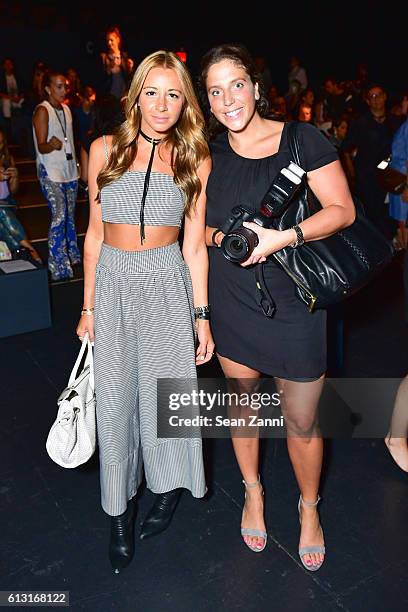 Guests attend Naeem Khan - Front Row - September 2016 - New York Fashion Week: The Shows at The Arc, Skylight at Moynihan Station on September 14,...