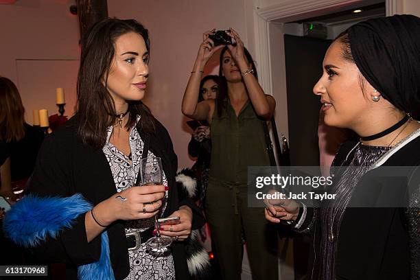 Guests attend an influencer launch of the new Kat Von D Beauty range at 15 Bateman Street in Soho on October 7, 2016 in London, England.