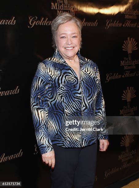 Actress Kathy Bates attends Midnight Mission's Golden Heart Awards Gala at the Beverly Wilshire Four Seasons Hotel on October 6, 2016 in Beverly...