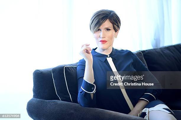 Classical pianist, TV writer, and singer-songwriter Our Lady J of Amazon's 'Transparent' poses for a portrait for Los Angeles Times on August 7, 2016...