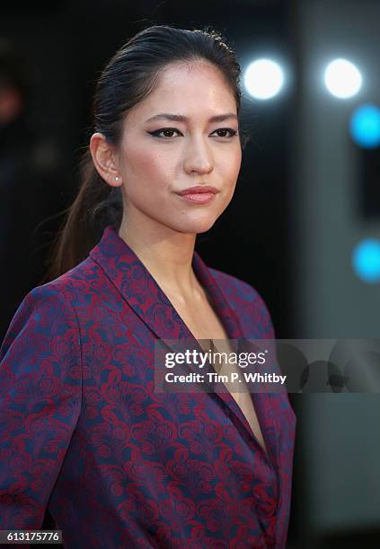 Actress Sonoya Mizuno attends the 'La La Land' Patrons Gala screening during the 60th BFI London Film Festival at the Odeon Leicester Square on...