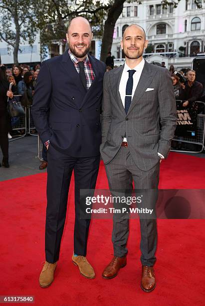 Producers Jordan Horowitz and Fred Berger attend the 'La La Land' Patrons Gala screening during the 60th BFI London Film Festival at the Odeon...