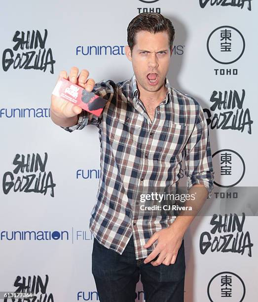 Drew Seeley attends "Shin Godzilla" New York Comic Con Premiere on October 5, 2016 in New York City.