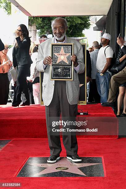 Clarence Avant Honored With Star On The Hollywood Walk Of Fame on October 7, 2016 in Hollywood, California.