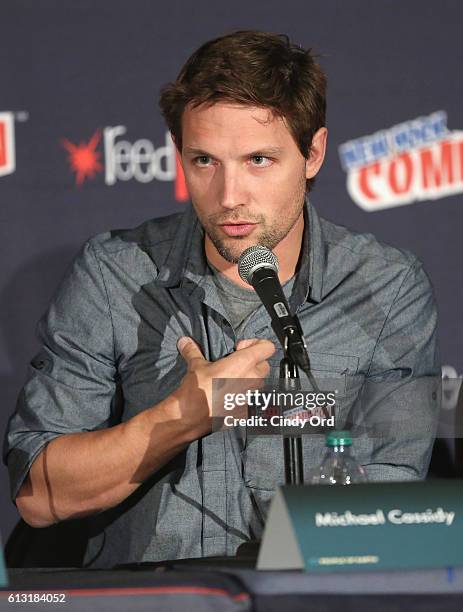 Michael Cassidy attends the TBS People of Earth at Comic Con NY 2016 at Jacob Javitz Center on October 7, 2016 in New York City. 269A9404.JPG...