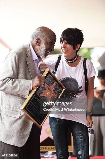 Songwriter Diane Warren attends a ceremony honoring Music Executive Clarence Avant with a star on the Hollywood Walk of Fame on October 7, 2016 in...