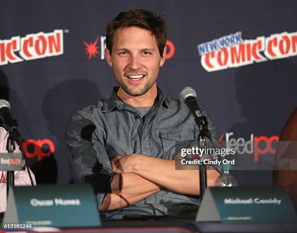 Michael Cassidy attends the TBS People of Earth at Comic Con NY 2016 at Jacob Javitz Center on October 7, 2016 in New York City. 269A9588.JPG...