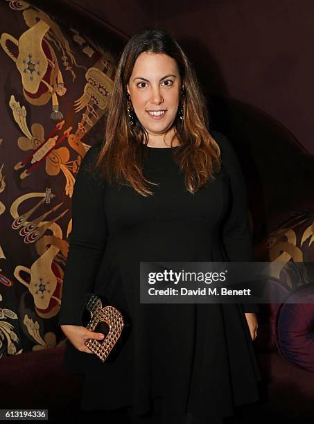 Mary Katrantzou attends the Moncler "Freeze For Frieze" Dinner Party at the Moncler Bond Street Boutique on October 7, 2016 in London, United Kingdom.