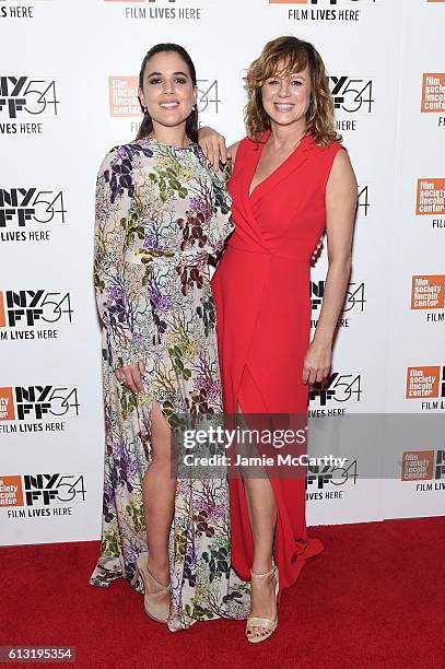 Actors Adriana Ugarte and Emma Suarez attend the "Julieta" photo call during the 54th New York Film Festival at Alice Tully Hall on October 7, 2016...