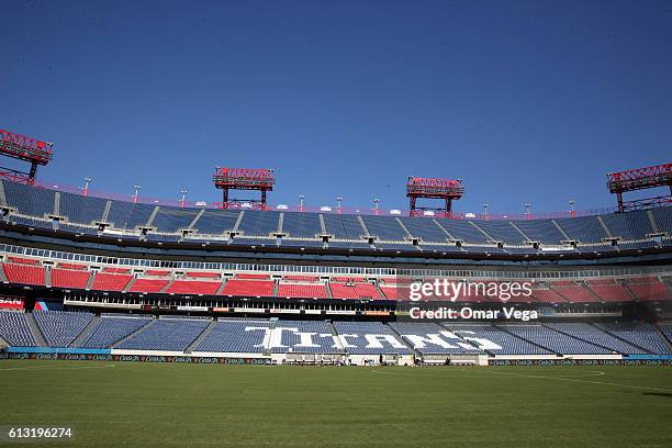 General view inside Nissan Stadium during a New Zealand National Team training session at Nissan Stadium on October 07, 2016 in Nashville, Tennesse,...