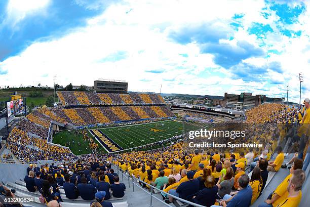 General view of Milan Puskar Stadium during a NCAA football game between the Kansas State Wildcats and the West Virginia Mountaineers at Milan Puskar...