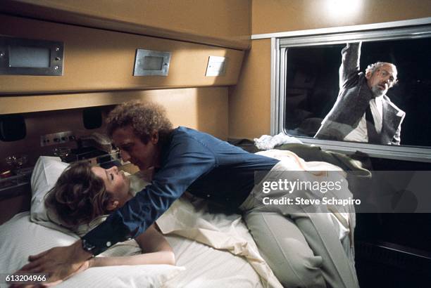 Actors Jill Clayburgh and Gene Wilder perform in a scene from the movie "Silver Streak" which was released in 1976.