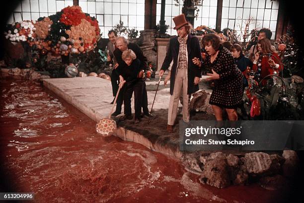 Actor Gene Wilder in a scene from the movie "Willie Wonka And The Chocolate Factoryr" which was released in 19717.