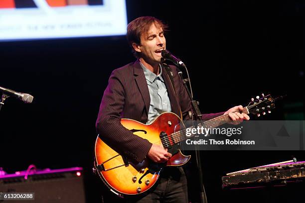 Andrew Bird performs live during The 2016 New Yorker Festival at Gramercy Theatre on October 7, 2016 in New York City.