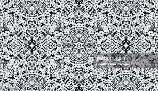 lace with floral patterns. - pizzo foto e immagini stock