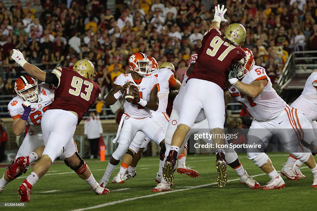 NCAA FOOTBALL: OCT 07 Clemson at Boston College