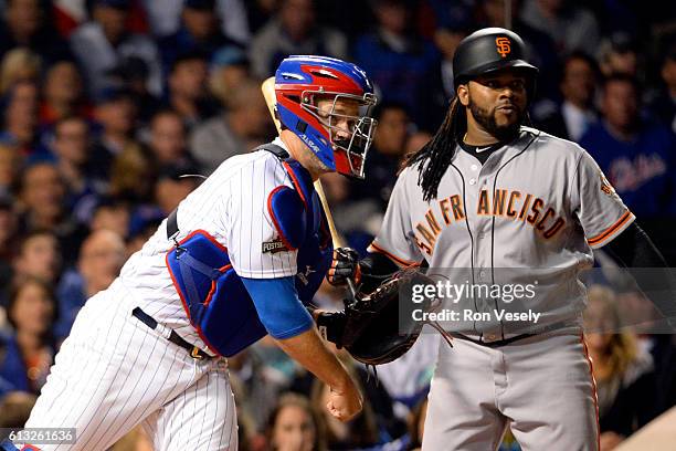 During Game 1 of NLDS between the San Francisco Giants and the Chicago Cubs at Wrigley Field on Friday, October 7, 2016 in Chicago, Illinois.