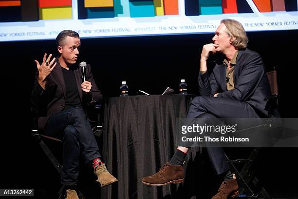 Jason Isbell talks with John Seabrook and performs live during The 2016 New Yorker Festival at Gramercy Theatre on October 7, 2016 in New York City.