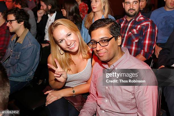 Guests attend Andrew Bird's talk with Atul Gawande during The 2016 New Yorker Festival at Gramercy Theatre on October 7, 2016 in New York City.