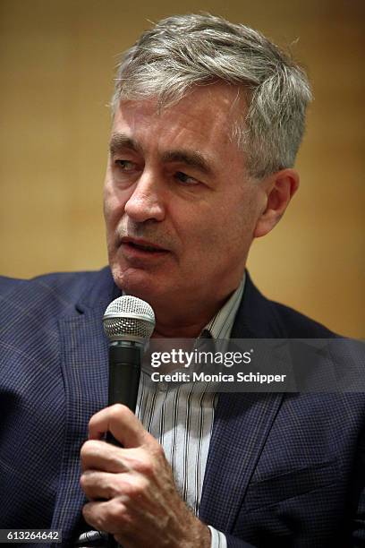 Film producer and documentary director Steve James speaks at 54th New York Film Festival - NYFF Live I Am Indie at Film Center Amphitheater in...