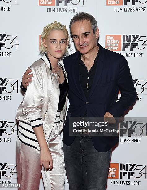 Kristen Stewart and director Olivier Assayas attend the 54th New York Film Festival - "Personal Shopper" Intro and Q&A at Alice Tully Hall on October...