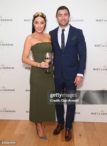 Terry Biviano and Anthony Minnichello attend Spring Champion Stakes Day at Royal Randwick Racecourse on October 8, 2016 in Sydney, Australia.