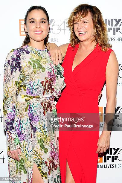 Adriana Ugarte and Emma Suarez attends the 54th New York Film Festival - "Julieta" Premiere at Alice Tully Hall on October 7, 2016 in New York City.