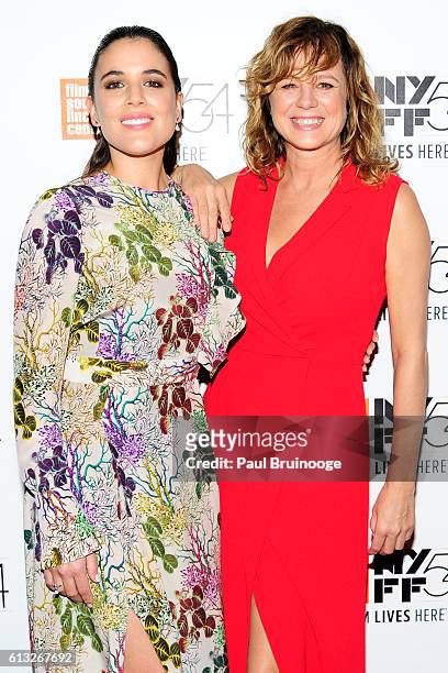 Adriana Ugarte and Emma Suarez attends the 54th New York Film Festival - "Julieta" Premiere at Alice Tully Hall on October 7, 2016 in New York City.