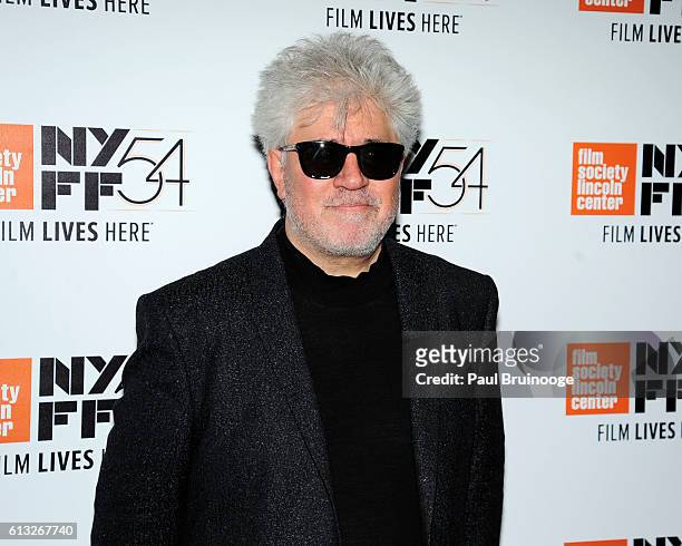Pedro Almodóvar attends the 54th New York Film Festival - "Julieta" Premiere at Alice Tully Hall on October 7, 2016 in New York City.