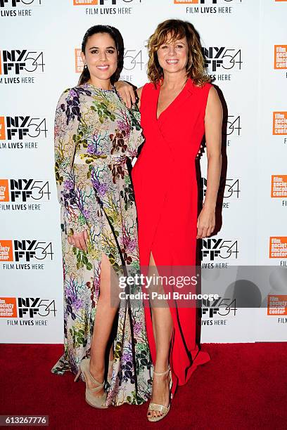 Adriana Ugarte and Emma Suarez attends the 54th New York Film Festival - "Julieta" Premiere at Alice Tully Hall on October 7, 2016 in New York City.