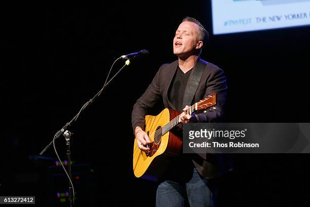 Jason Isbell performs during The 2016 New Yorker Festival at Gramercy Theatre on October 7, 2016 in New York City.