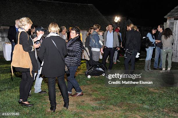 Guests attend the Filmmaker Party during the Hamptons International Film Festival 2016 at Mulford Farms on October 7, 2016 in East Hampton, New York.