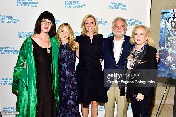 Director Katherine Dieckmann, actress Holly Hunter, Anne Chaisson, Randy Mastro and Ann Barish attend the Strange Weather Screening during The...