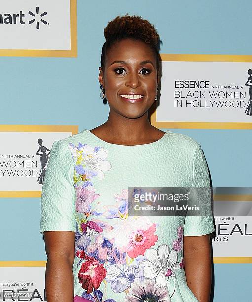 Actress Issa Rae attends the Essence 9th annual Black Women In Hollywood event at the Beverly Wilshire Four Seasons Hotel on February 25, 2016 in...