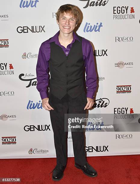 Actor Nathan Gamble attends Fashion Tails - Adopt A New Attitude at Lombardi House on October 6, 2016 in Los Angeles, California.