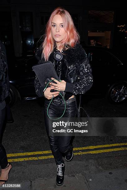 Lady Mary Charteris arrives at the Moncler 'Freeze For Frieze' Dinner Party at the Moncler Bond Street Boutique on October 7, 2016 in London, England.