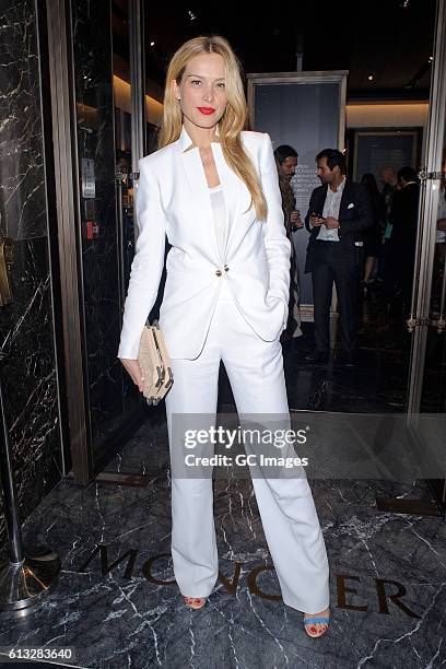 Petra Nemcova arrives at the Moncler 'Freeze For Frieze' Dinner Party at the Moncler Bond Street Boutique on October 7, 2016 in London, England.