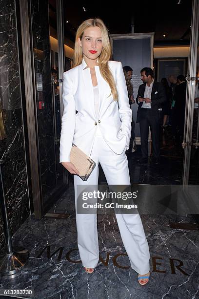 Petra Nemcova arrives at the Moncler 'Freeze For Frieze' Dinner Party at the Moncler Bond Street Boutique on October 7, 2016 in London, England.