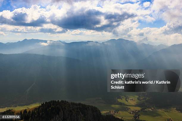 summit wendelstein - alpenvorland stock pictures, royalty-free photos & images