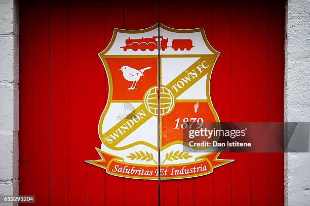 General view of the stadium before the Sky Bet League One match between Swindon Town and Bolton Wanderers at County Ground on October 8, 2016 in...