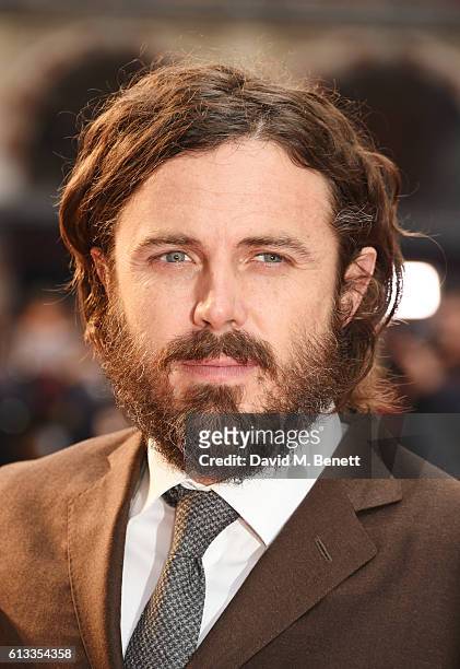 Casey Affleck attends the 'Manchester By The Sea' International Premiere screening during the 60th BFI London Film Festival at Odeon Leicester Square...