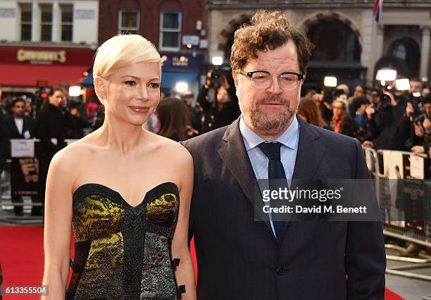 Michelle Williams and Kenneth Lonergan attend the 'Manchester By The Sea' International Premiere screening during the 60th BFI London Film Festival...