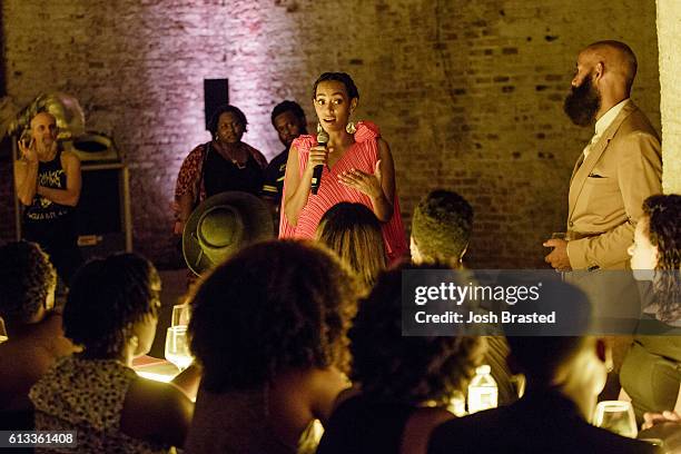 Solange Knowles attends a "A Seat At The Table", a listening event for Solange's new album at Saint Heron House on October 7, 2016 in New Orleans,...