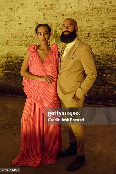 Solange Knowles and Alan Ferguson attend "A Seat At The Table", a listening event for Solange's new album at Saint Heron House on October 7, 2016 in...