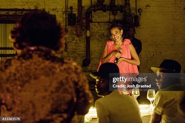 Solange Knowles attends a "A Seat At The Table", a listening event for Solange's new album at Saint Heron House on October 7, 2016 in New Orleans,...