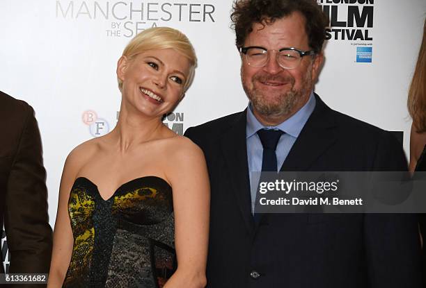 Michelle Williams and Kenneth Lonergan attend the 'Manchester By The Sea' International Premiere screening during the 60th BFI London Film Festival...