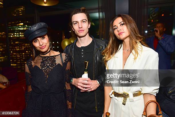 Nancy Gomez, Ian Mellencamp and Ana Tanaka attend Moet & The Cinema Society Host a Party for the NYFF Premiere of IFC Films' "Personal Shopper" at...